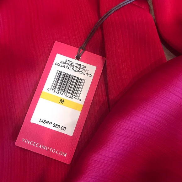 NWT Vince Camuto Off-Shoulder Blouse- Bell Sleeves - Picture 5 of 7